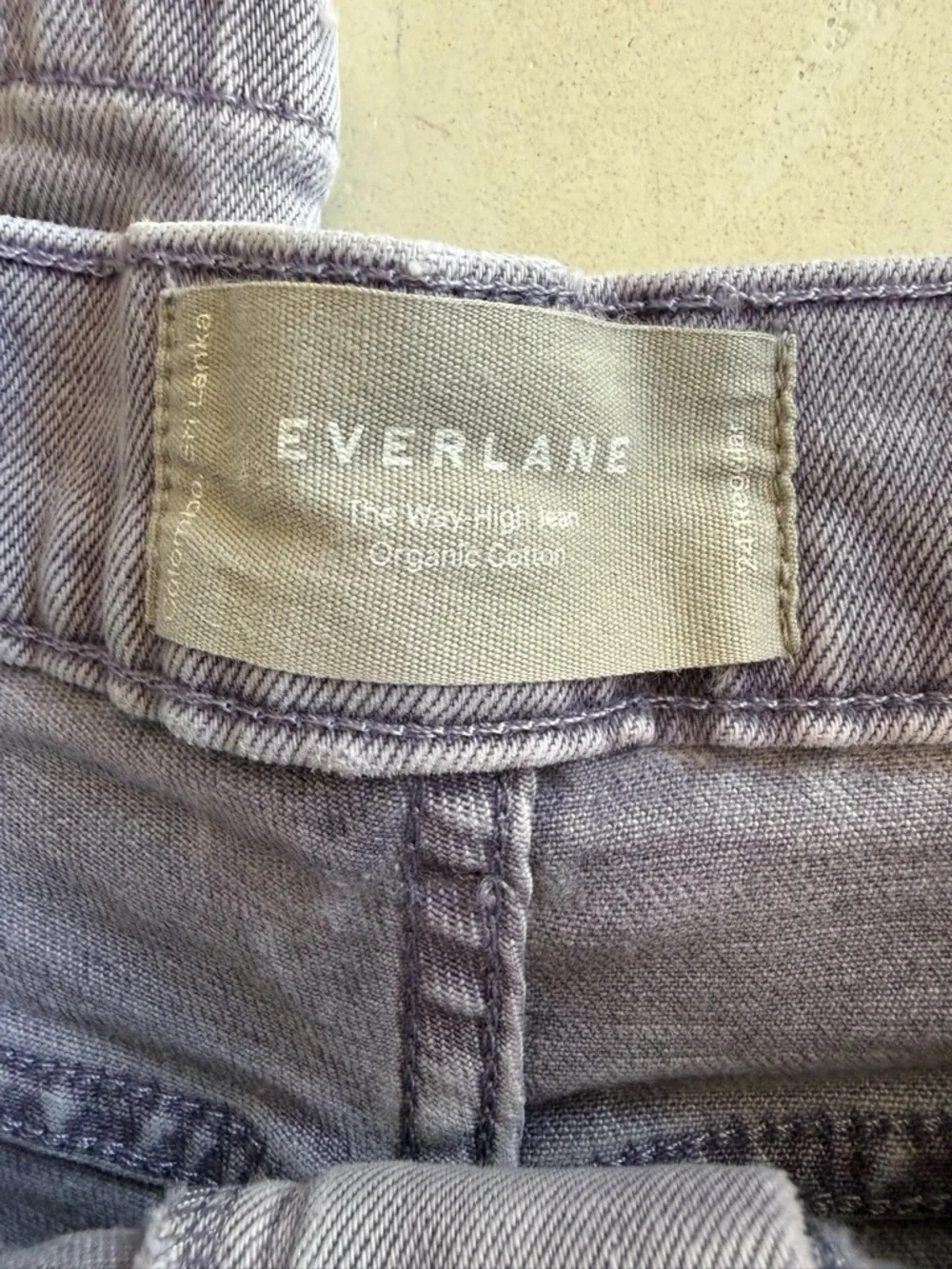 Everlane Way High Purple Straight Leg Jean 24